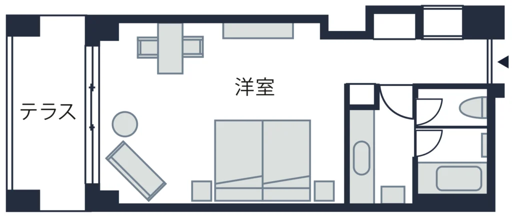 山中湖レギュラー洋室間取り