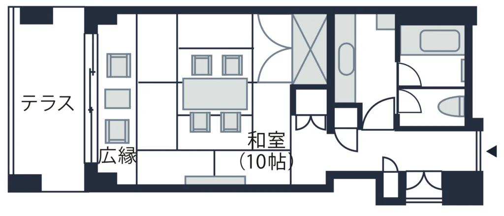 山中湖レギュラー和室間取り