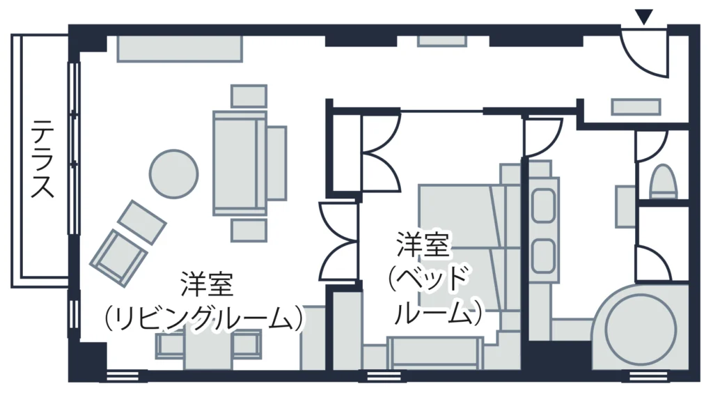 山中湖ペアスイート間取り