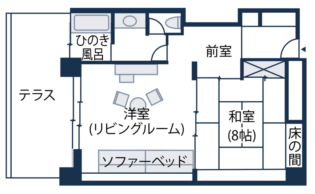 下田セミスイート間取り