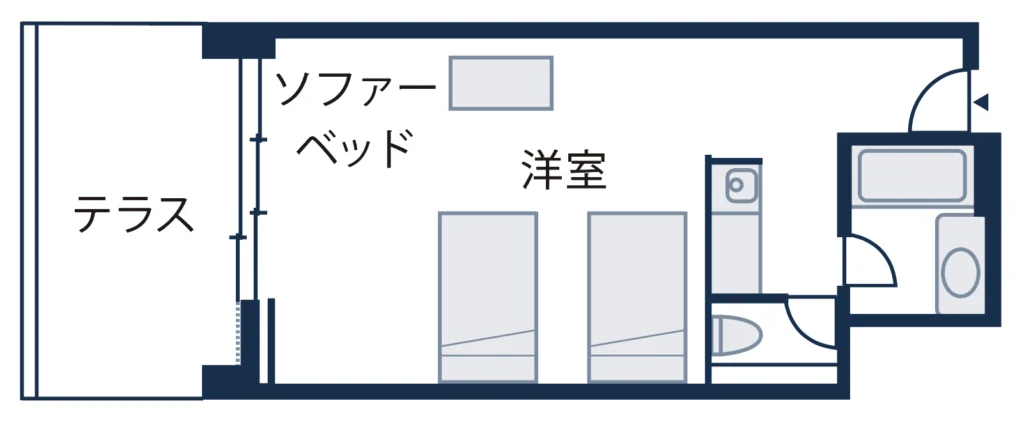 下田洋室レギュラー間取り