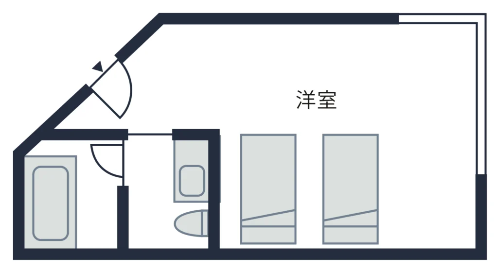 箱根洋室レギュラー間取り