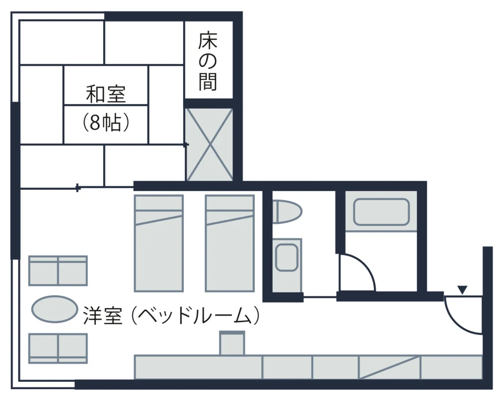 箱根セミスイート間取り