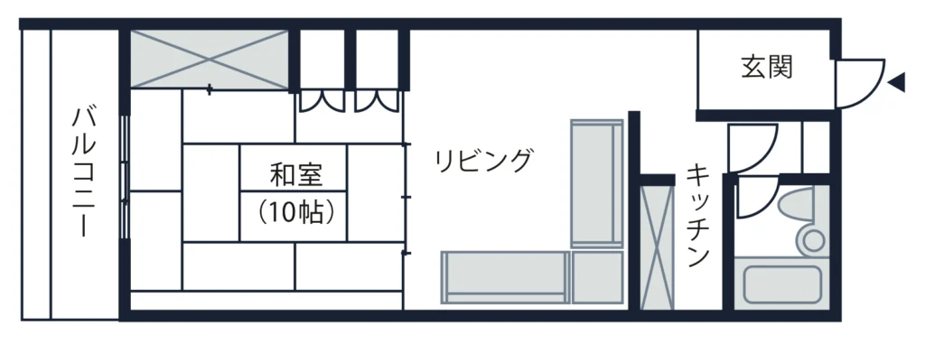 赤倉和室間取り