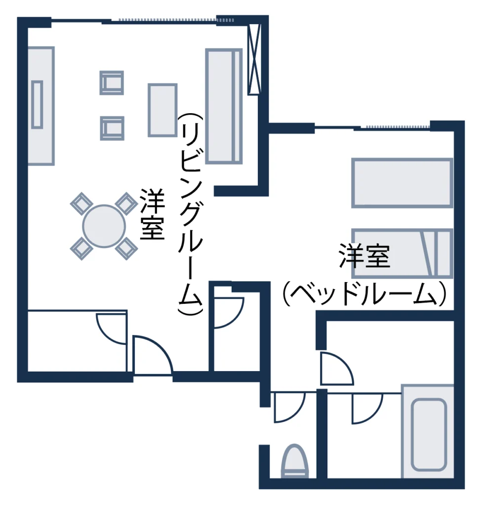 日光スーペリアルーム間取り